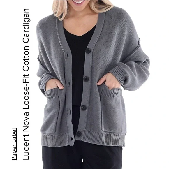 Paper Label Cardigan - Picture 3 of 12